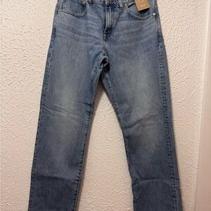 Madewell Women’s 90’s Low Rise Straight Jeans in Arlene Wash